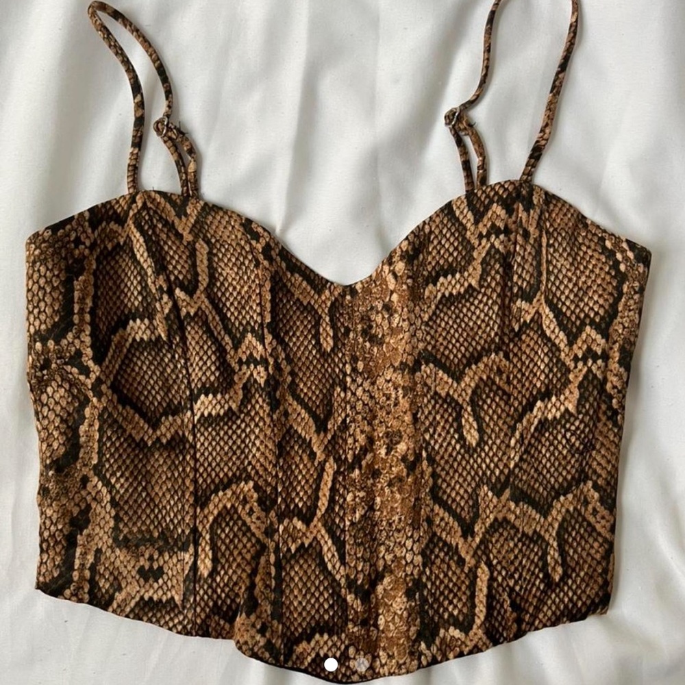 Brand new corset style snake top from Zara